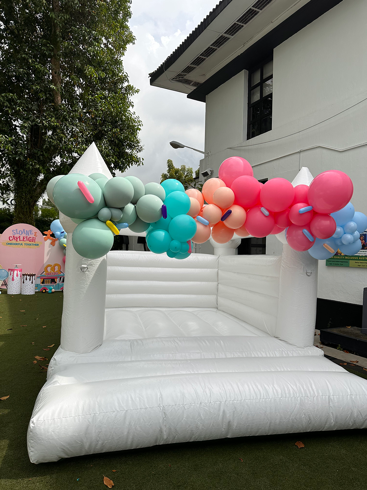 White Bouncy Castle