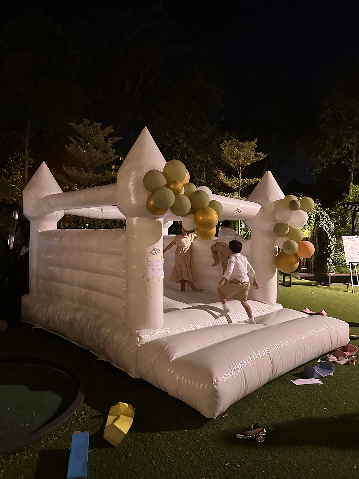 White Bouncy Castle